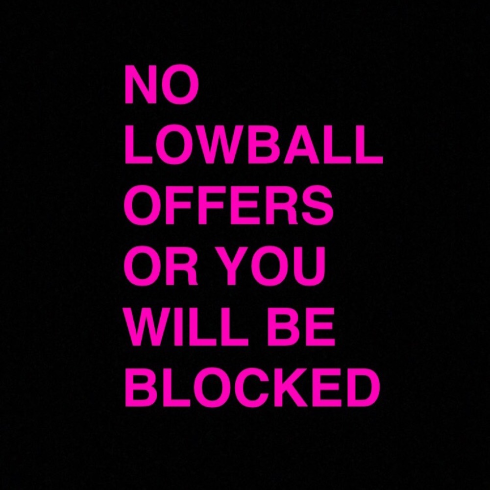NO LOWBALLING